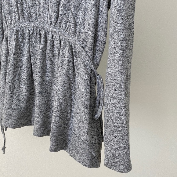 Caslon Cozy Tie Waist Peplum Top - Picture 7 of 8